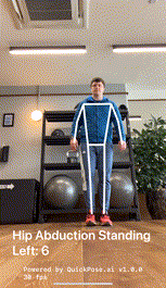 Hip Abduction Standing Example